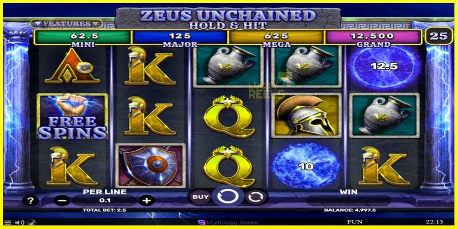 Zeus Unchained - Hold & Hit מכונת משחק לכסף, תְמוּנָה 2