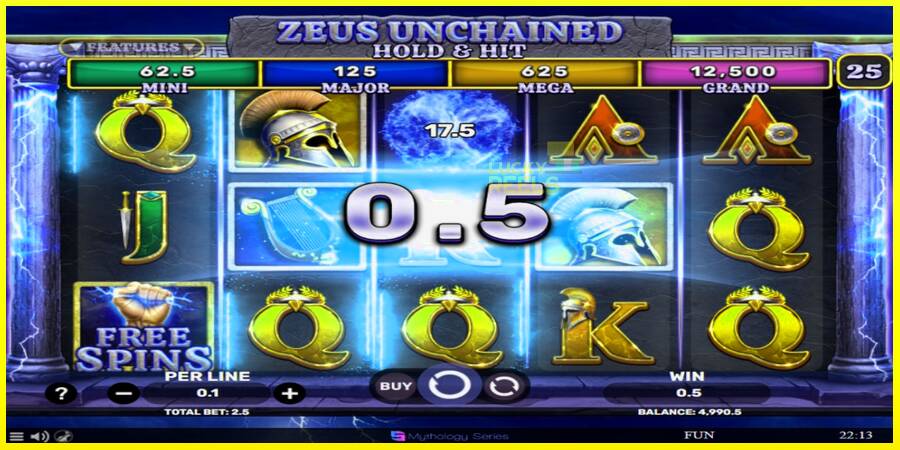 Zeus Unchained - Hold & Hit מכונת משחק לכסף, תְמוּנָה 3