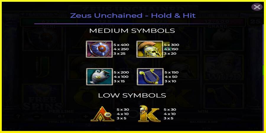 Zeus Unchained - Hold & Hit מכונת משחק לכסף, תְמוּנָה 6