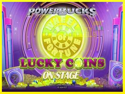 PowerBucks Wheel of Fortune Lucky Coins On Stage מכונת משחק לכסף