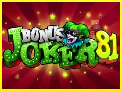 Bonus Joker 81 מכונת משחק לכסף