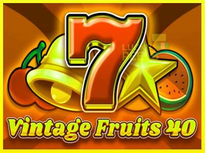 Vintage Fruits 40 מכונת משחק לכסף